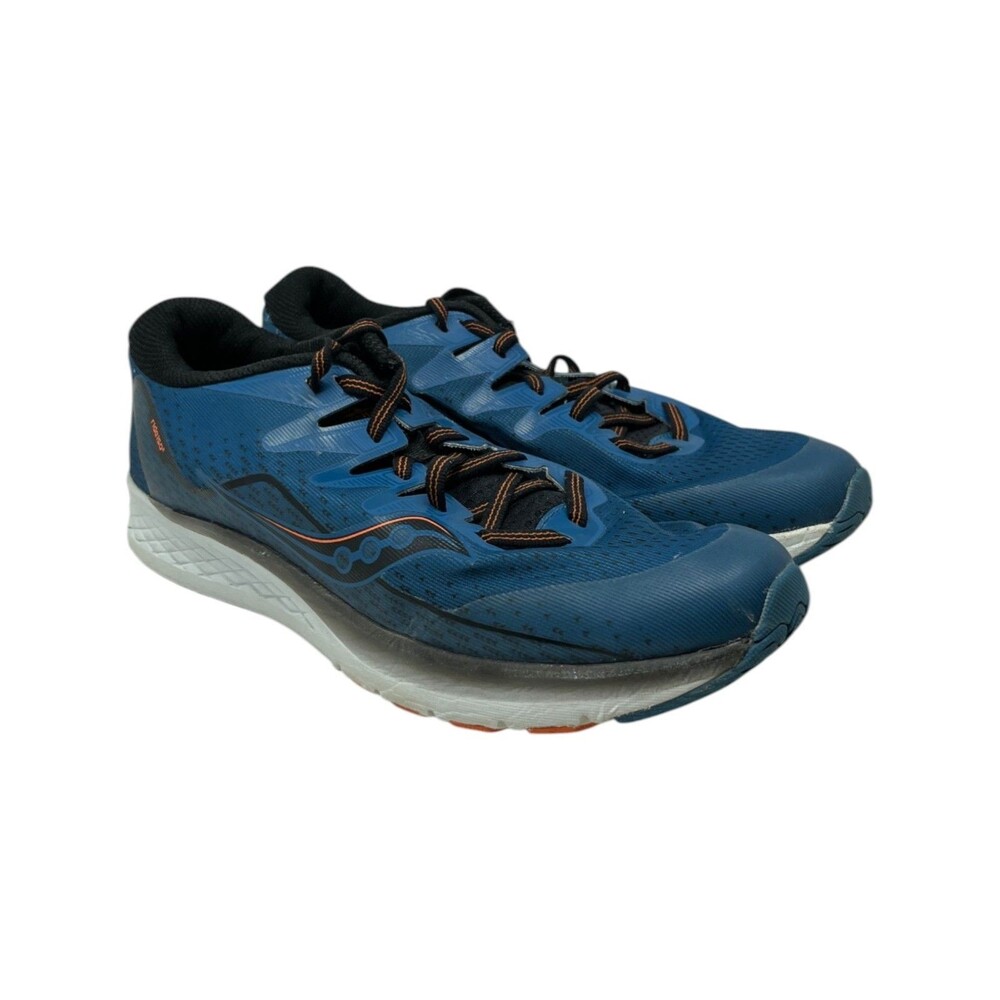 Saucony Ride ISO 2 Running Shoes Men's Size 5.5M Blue Orange Athletic Sneakers
